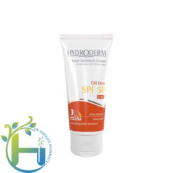 ضد آفتاب رنگی فاقد چربی هیدرودرم SPF50 مناسب پوست های چرب و آکنه دار