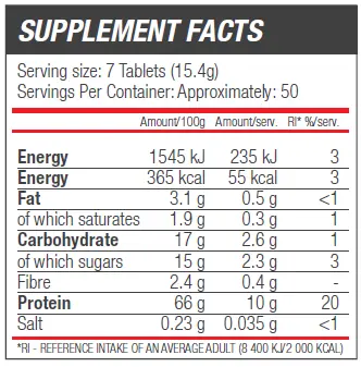 BLADE SPORT AMINO 10000 supplement facts